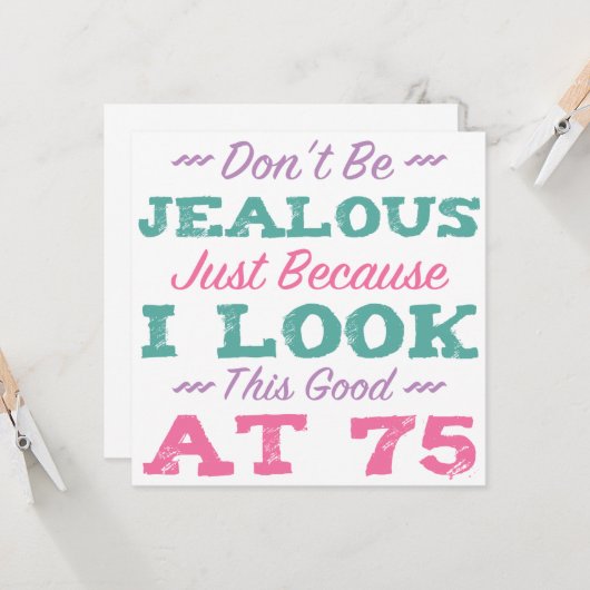 第75回誕生日（女性） カード (正面/裏面インサイチュ)