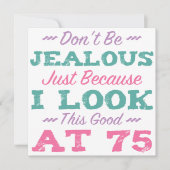 第75回誕生日（女性） カード (正面)