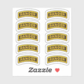 第75回陸軍レンジャー連隊退役軍人コンターシール シール (シート)