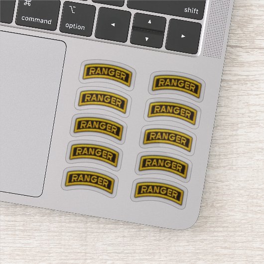 第75回陸軍レンジャー連隊退役軍人コンターシール シール (詳細)