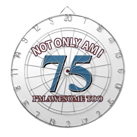 第75年のデザイン ダーツボード (正面)