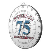 第75年のデザイン ダーツボード (正面右)