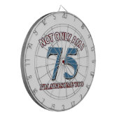 第75年のデザイン ダーツボード (正面左)