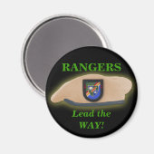 第75空挺射撃機パッチ退役軍人第2次世界大戦磁石 マグネット (正面/裏面)