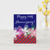 第75結婚記念日の花 カード (黄色い花)