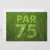 第75誕生会をゴルフをして下さい 招待状 (正面)