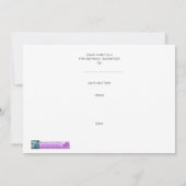 第75誕生日のパーティの招待状-花束 招待状 (裏面)