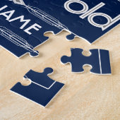 第75誕生日の世界の最も最高のですばらしい濃紺 ジグソーパズル (側面)