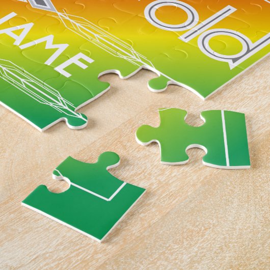 第75誕生日の世界の最も最高のですばらしい虹 ジグソーパズル (側面)