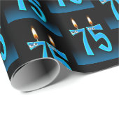 第75誕生日ろうそく目玉 ラッピングペーパー (ロールコーナー)