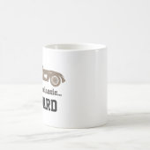 第75誕生日ギフトビンテージカー75歳 コーヒーマグカップ (中央)