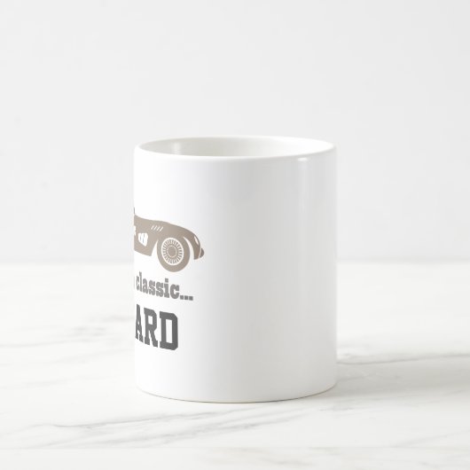 第75誕生日ギフトビンテージカー75歳 コーヒーマグカップ (中央)