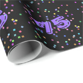 第75誕生日ギフトラップラッピング紙 ラッピングペーパー (ロールコーナー)