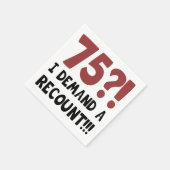 第75誕生日ギャグギフト スタンダードカクテルナプキン (角)