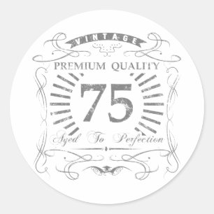 第75誕生日ギャグギフト ラウンドシール