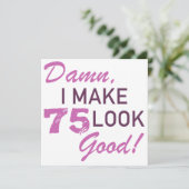 第75誕生日ユーモア カード (スタンド正面)