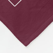 第75誕生日ワール最高のズファブリューダークレッドマルーン フリースブランケット (角)