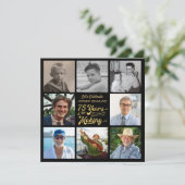 第75誕生日写真提供75年の歳月 招待状 (スタンド正面)