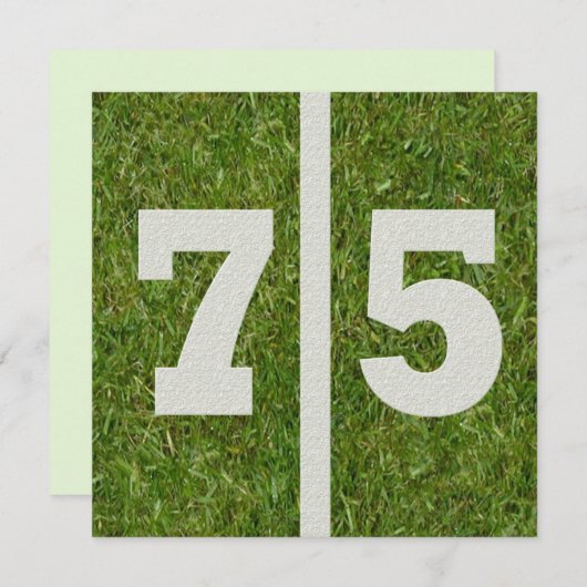 第75誕生日招待状 招待状 (正面/裏面)