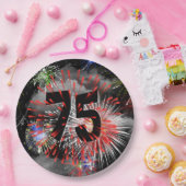 第75誕生日花火inクラウド紙プレート ペーパープレート (パーティー)