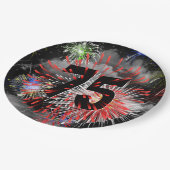 第75誕生日花火inクラウド紙プレート ペーパープレート (アングル)