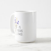 第75誕生日贈り物for Women, 75誕生日マグ, 1 コーヒーマグカップ (正面左)