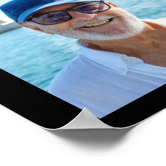 第75誕生日14号写真コラージュ制作年 ポスター (角)