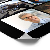 第75誕生日55号写真コラージュ制作年 ポスター (角)