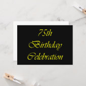 第75誕生日 カード (正面/裏面インサイチュ)