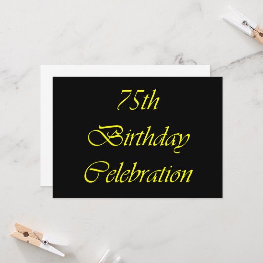 第75誕生日 カード (正面/裏面インサイチュ)