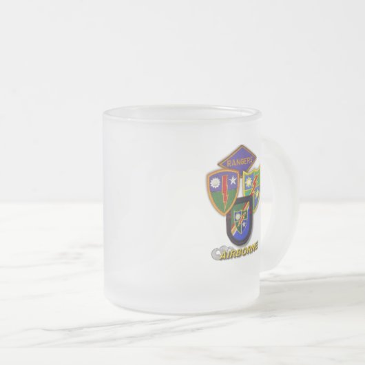 第75軍空挺隊員イラク退役軍人ビアマグ フロストグラスマグカップ