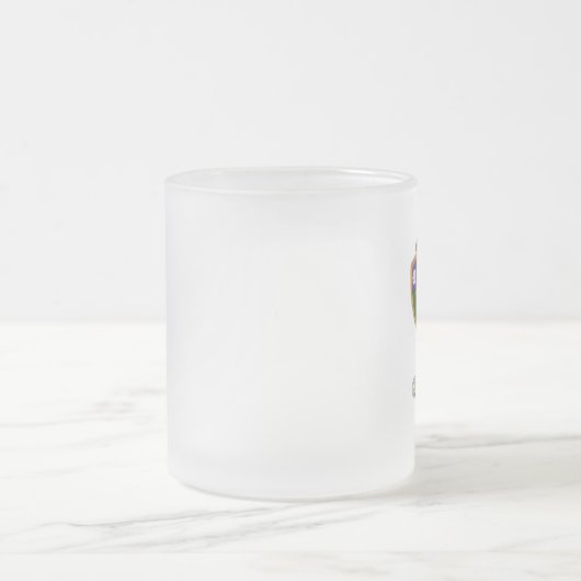 第75軍空挺隊員イラク退役軍人ビアマグ フロストグラスマグカップ (中央)