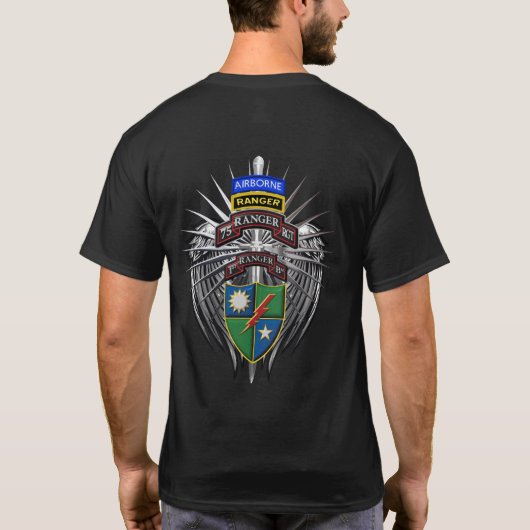 第75連隊第1大隊(第1こうもり) Tシャツ (裏面)