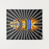 第75連隊「レンジャーが道を先導」 タペストリー (正面(横))