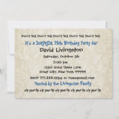 第75驚きの青く、真夜中の誕生会 招待状 (裏面)