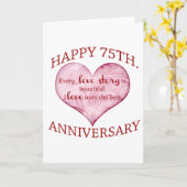 第75。 記念日 カード (黄色い花)