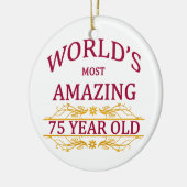 第75。 誕生日 セラミックオーナメント (左)