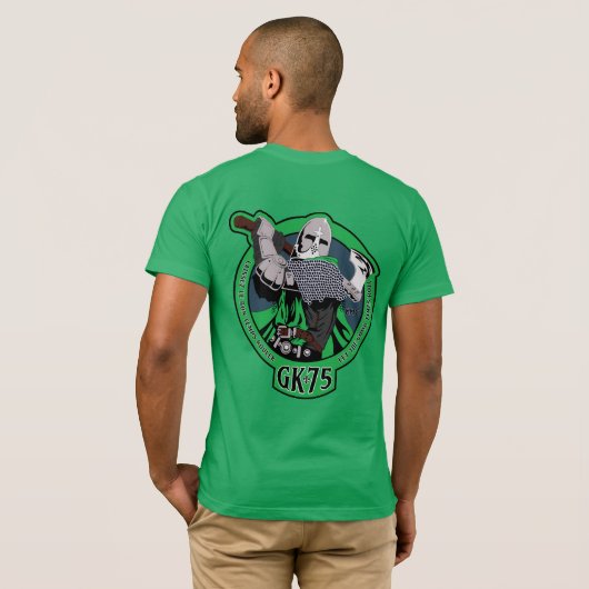 第75 GKの章の騎士ワイシャツ Tシャツ (裏面フル)