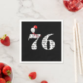 第76回誕生日パーティー風船 スタンダードカクテルナプキン (インサイチュ)