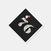 第76回誕生日パーティー風船 スタンダードカクテルナプキン (角)