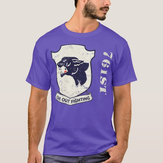 第761戦車大隊第2次世界大戦ヴィンテージ隊第二次世界大戦 Tシャツ (正面)