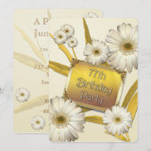 第77回バースデーパーティーデイジー 招待状 (正面/裏面)