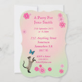 第77回誕生日パーティーへの招待 招待状 (裏面)