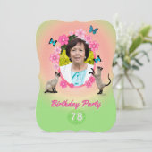 第78回誕生日パーティーへの招待 招待状 (スタンド正面)