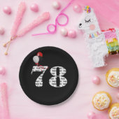 第78回誕生日パーティー風船 ペーパープレート (パーティー)