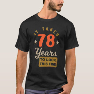 第78誕生日 – このヒレを見るのに78年かかる Tシャツ