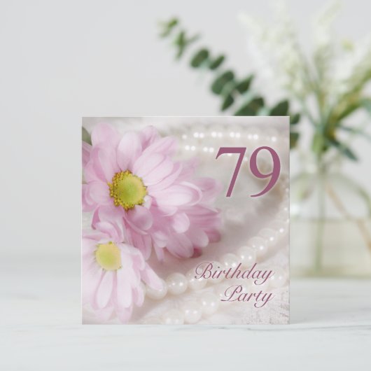 第79デイジーの誕生日のパーティの招待状 招待状 (スタンド正面)