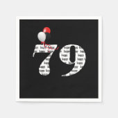 第79回誕生日パーティー風船 スタンダードカクテルナプキン (正面)