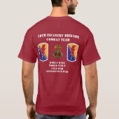 第79歩兵の組の連隊戦闘団 Tシャツ (裏面)