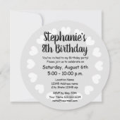 第8回ガール·パーティー·ピンク·ラウンド·ハート 招待状 (裏面)